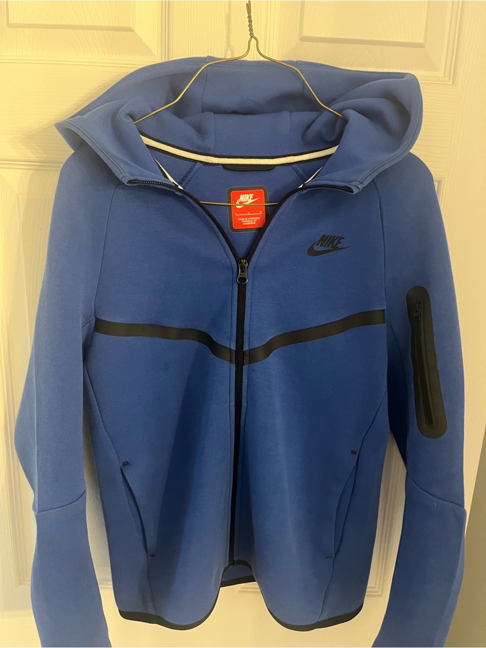 Nike - Tech Youth Blue Full-Zip Hooded Jacket